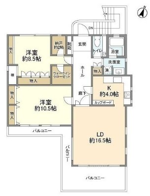 桜台６丁目住宅二階部分の間取り