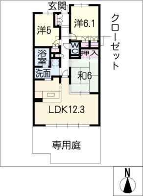 プラウド八事１０３号の間取り