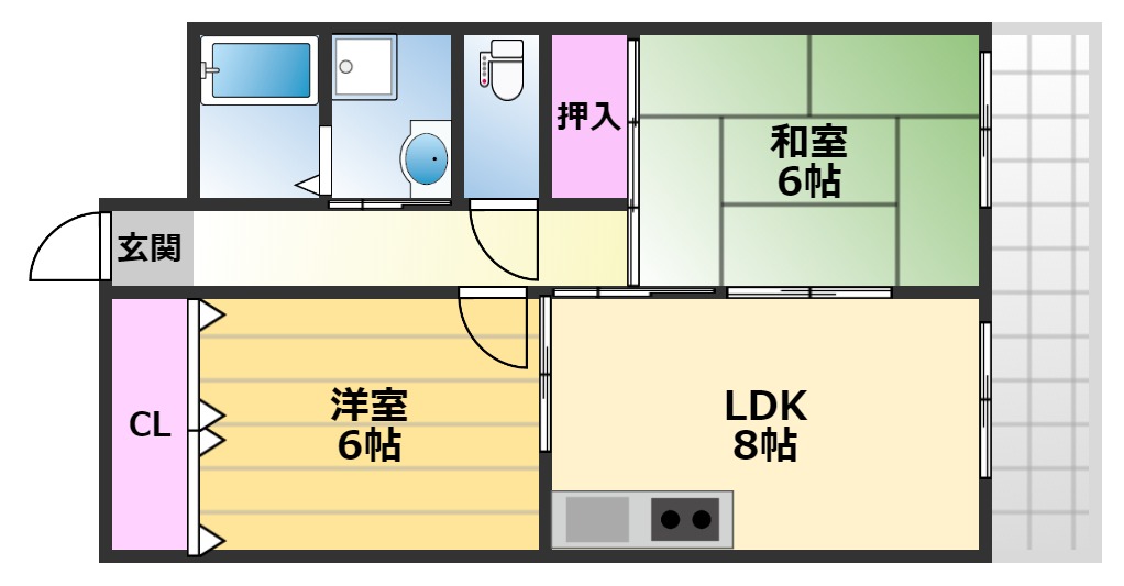 シャルム香ヶ丘の間取り