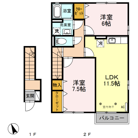 フォーシーズンAの間取り