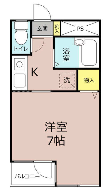 高崎市新町のアパートの間取り