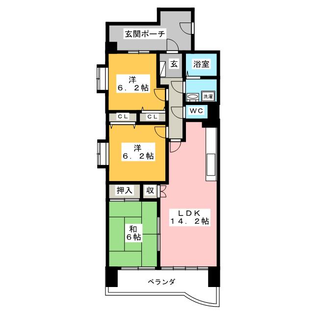 ルネ東海岸の間取り