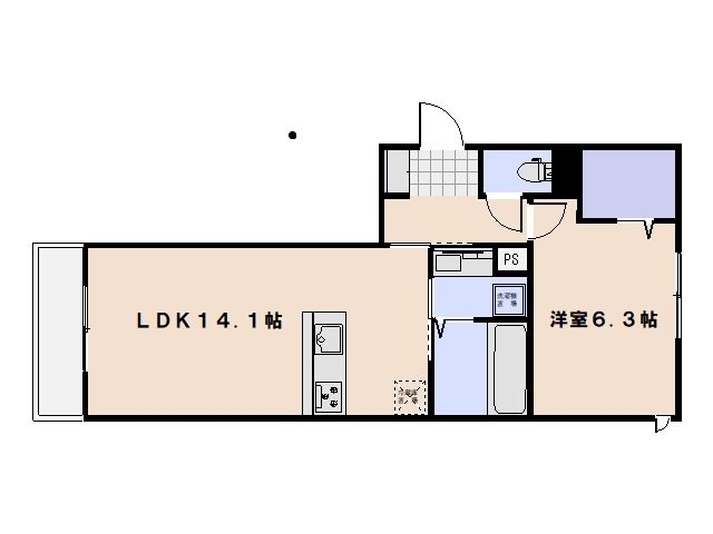 ドゥズィエム串戸の間取り