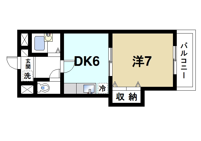 【シャトー東九条の間取り】