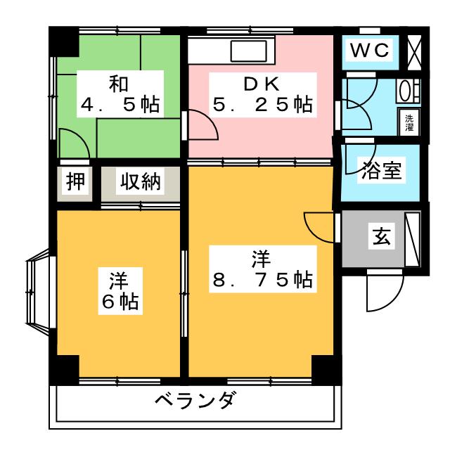 ジュネ・ファミールの間取り