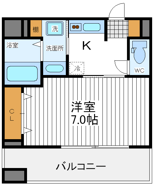 エイペックス四天王寺IIの間取り