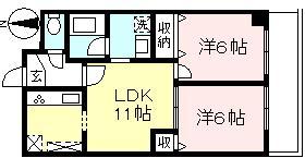 【川崎市多摩区西生田のマンションの間取り】