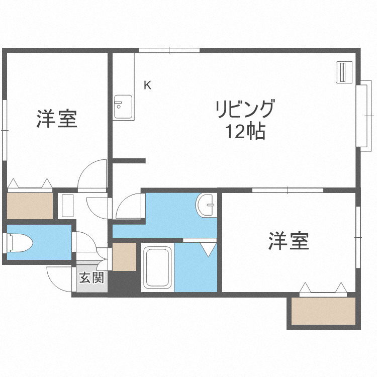 【ハピネスマンションの間取り】