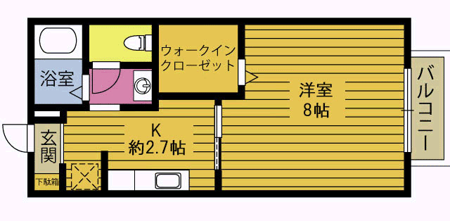 サンフォ－レス中野Ａの間取り