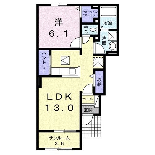 フォルシュ近見Ｃの間取り