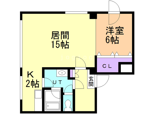 札幌市豊平区美園九条のマンションの間取り