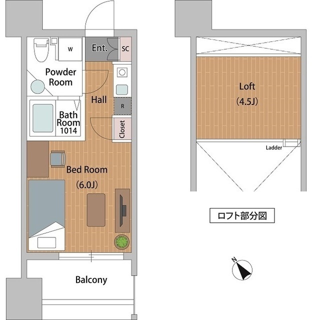 クレジデンス神谷町の間取り