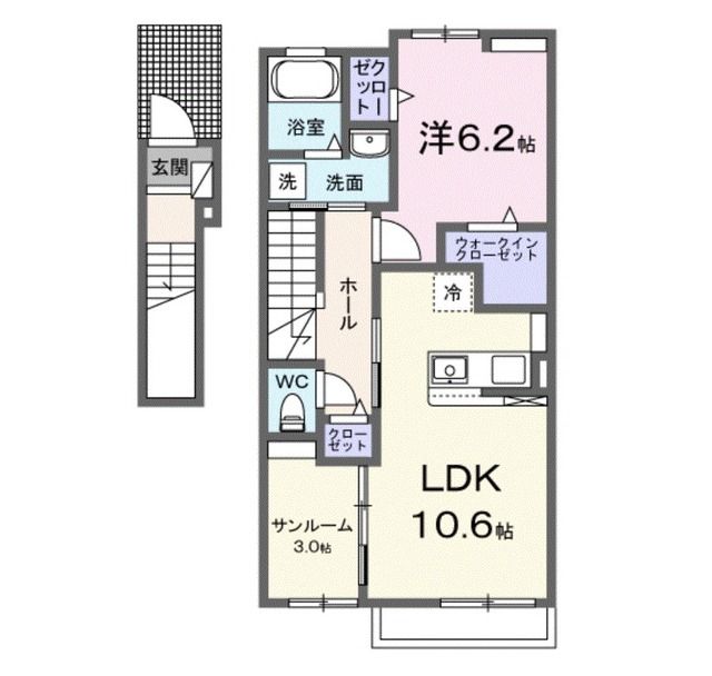 ラヴィベール．ＪＪ．IIの間取り