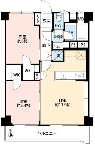 グランテラッセ西早稲田の間取り