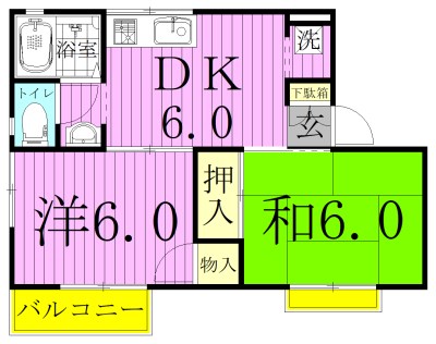 セジュールスズキの間取り