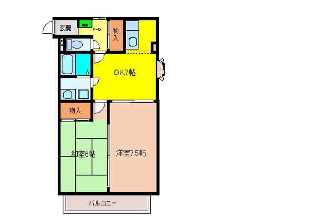 プレスティージ迎山　Iの間取り