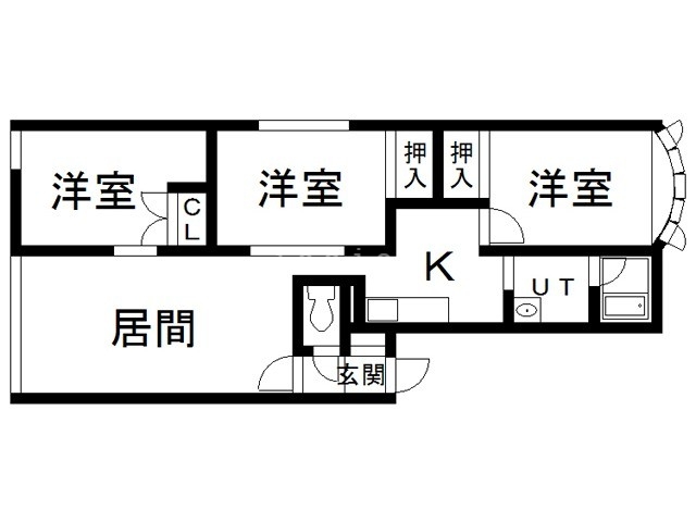 プラダ泉町　Ａの間取り