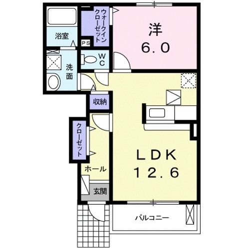 サンリット石部Iの間取り