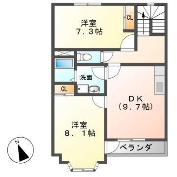 クレストール山王参番館の間取り