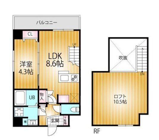 四街道市鹿渡のマンションの間取り