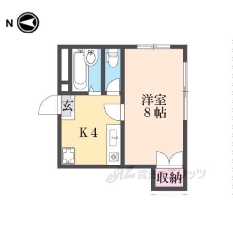 宇治市槇島町のマンションの間取り