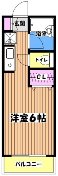 八王子市別所のマンションの間取り