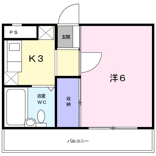 大阪狭山市茱萸木のマンションの間取り