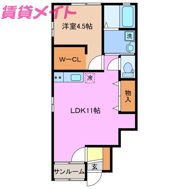 コンフォール生桑の間取り