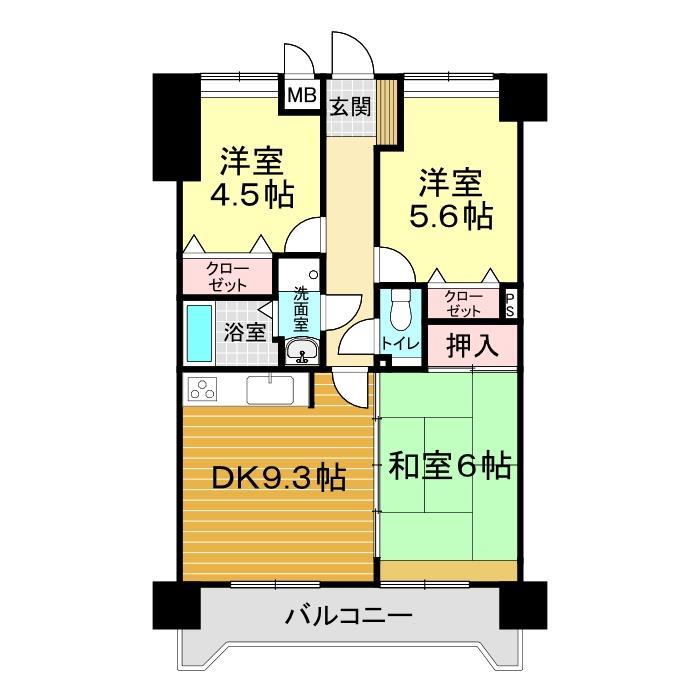 アミティビブレ下関の間取り