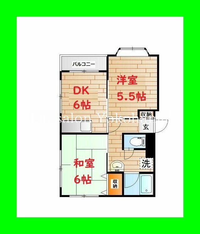 横浜市西区中央のマンションの間取り