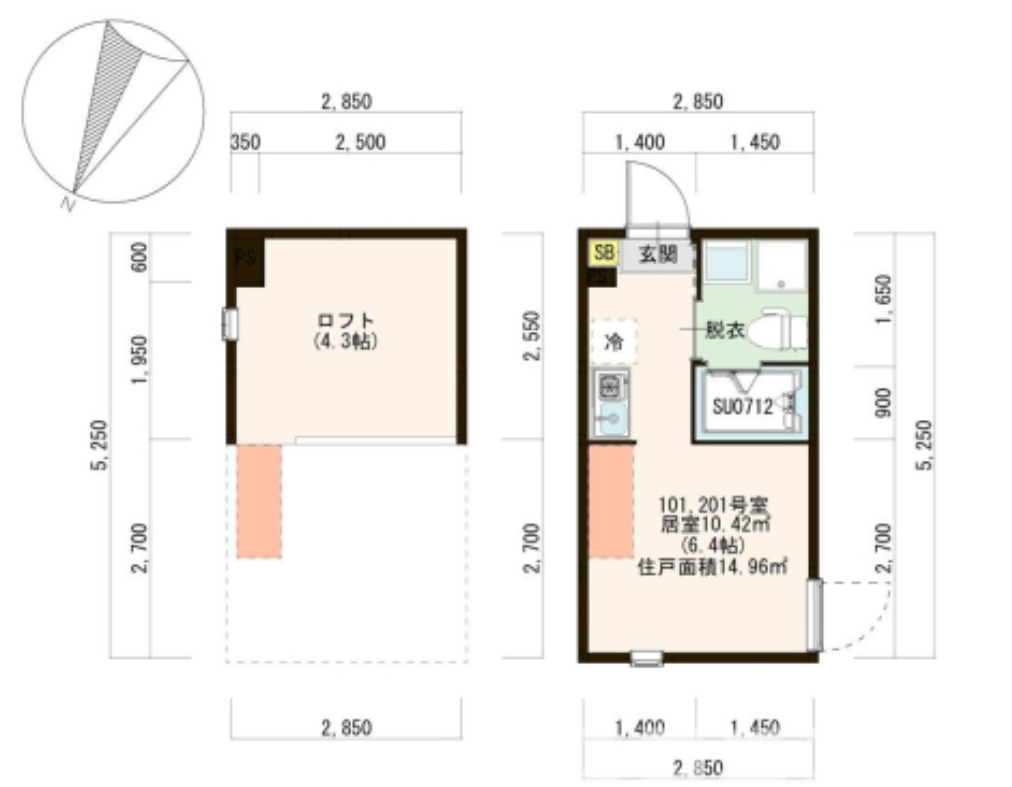 Helianthus堀切の間取り