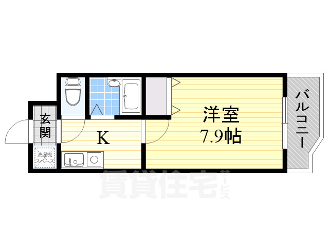 大阪市住之江区北島のマンションの間取り