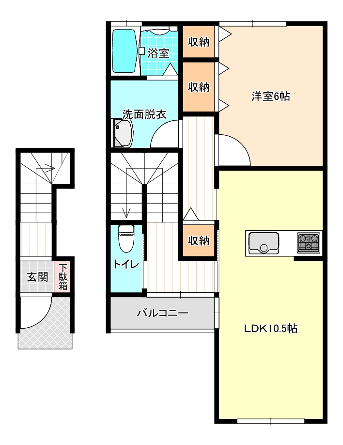 フォフォテラスAの間取り