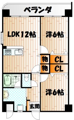 サンメゾン清水の間取り