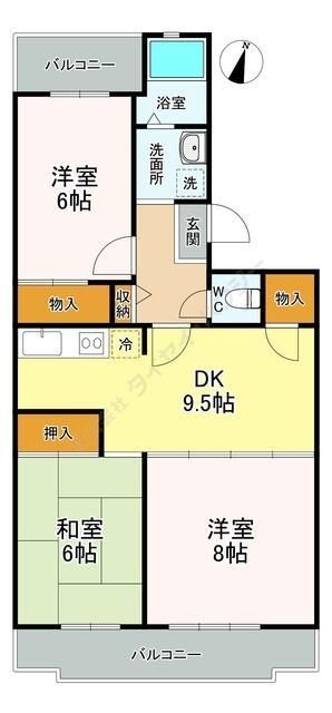 さいたま市大宮区上小町のマンションの間取り