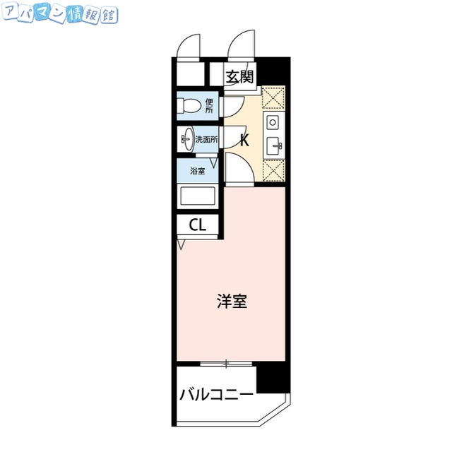 新潟市中央区川端町のマンションの間取り