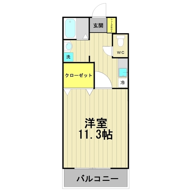 つくば市二の宮のマンションの間取り