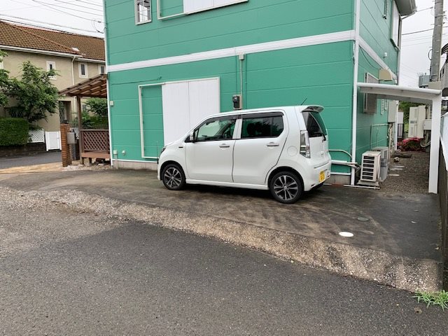 【千葉寺町貸家の駐車場】