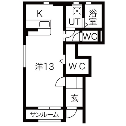 レバンス Ａの間取り