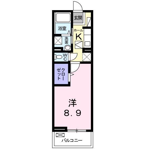 広島市佐伯区八幡東のマンションの間取り