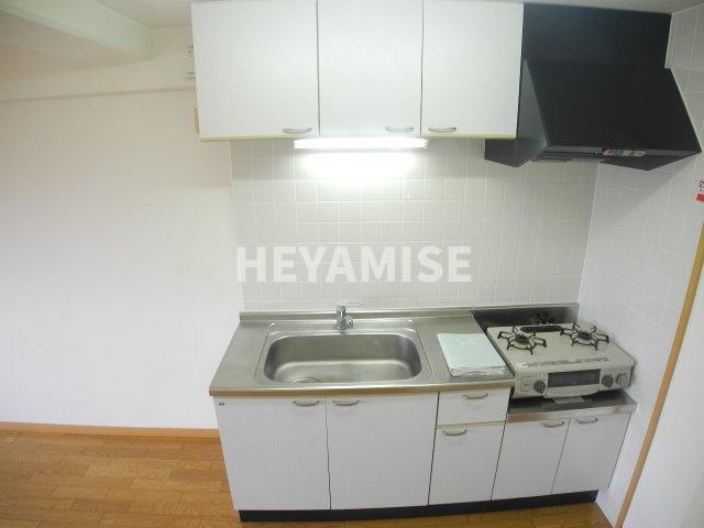 キッチン　コンロは無い場合も有り　※室内画像は別号室のもの