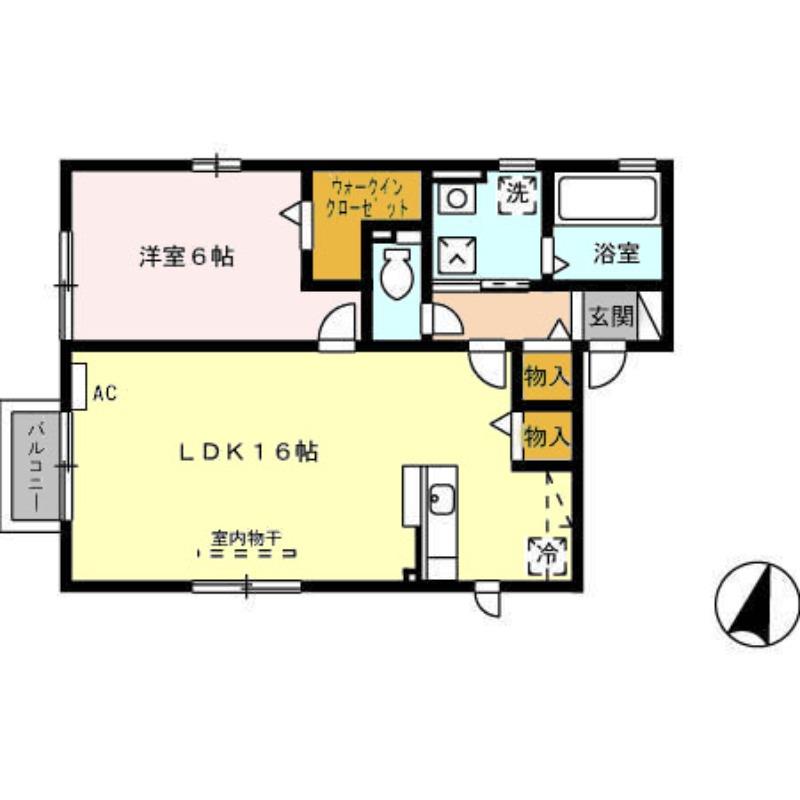 グランモア上冨居Iの間取り