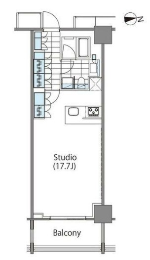 コンフォリア新宿イーストサイドタワーの間取り