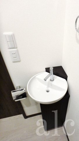 洗面設備　独立洗面化粧台　トイレ部分にあります。