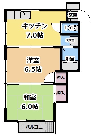 栃木県宇都宮市清原台５（アパート）の賃貸物件の間取り