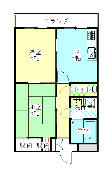 レグラン多田の間取り