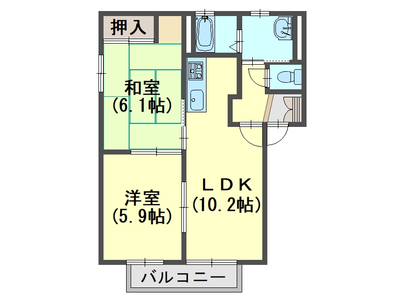 グリーンハイツの間取り