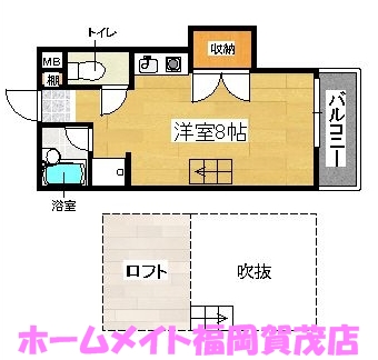 福岡市早良区次郎丸のアパートの間取り