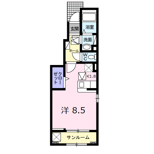 プレジャー　21の間取り