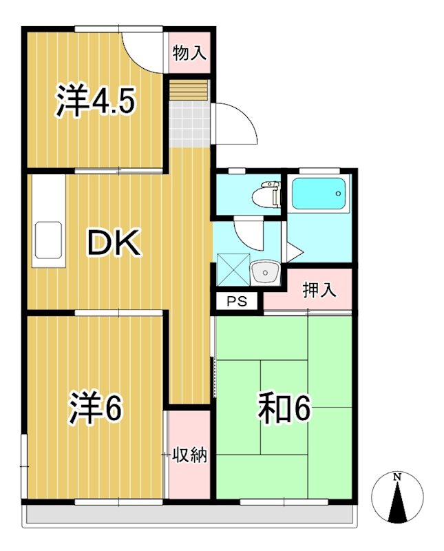 クリタハイツの間取り